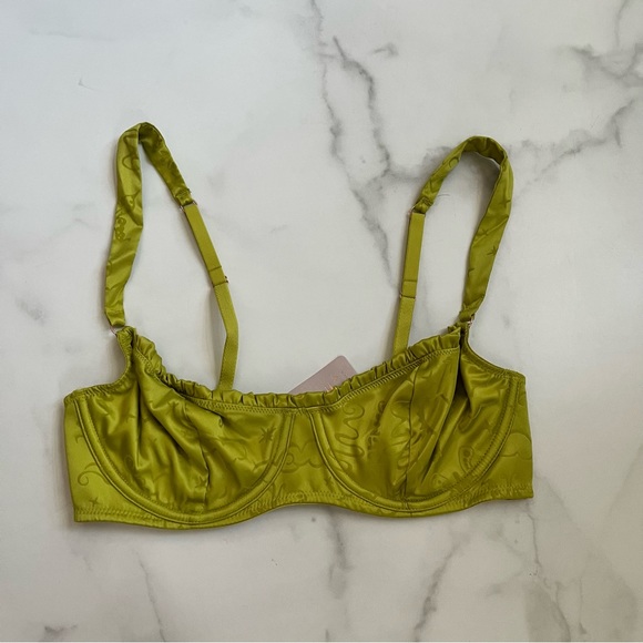 New Savage Fenty Heavenly Satin Unlined Balconette Bra Size 34C - Picture 5 of 8